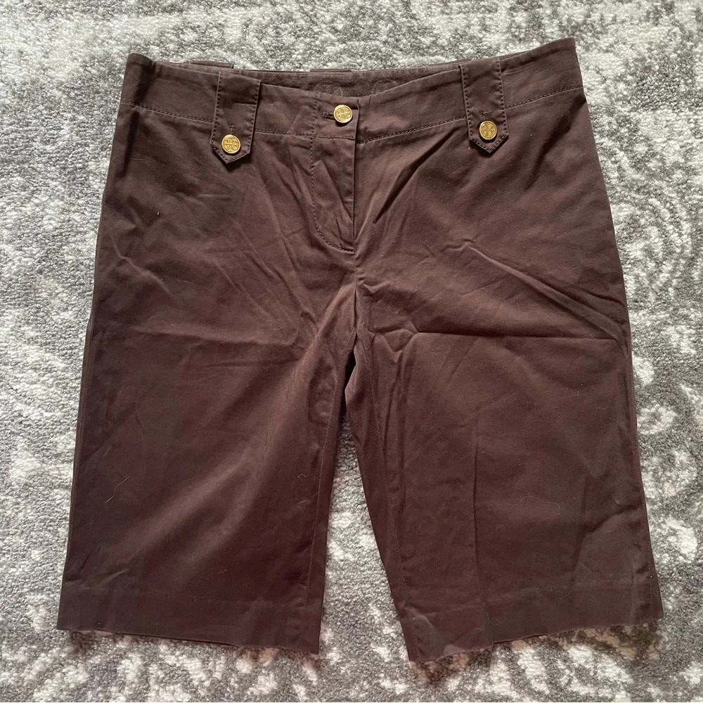 Tory Burch Brown Bermuda Shorts